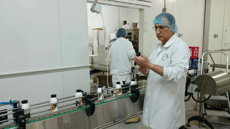 QA Inspection on Bottling Line